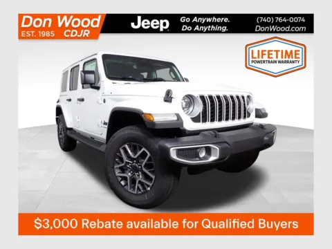 White 2026 Jeep Wrangler Sahara for sale in Rockbridge, OH