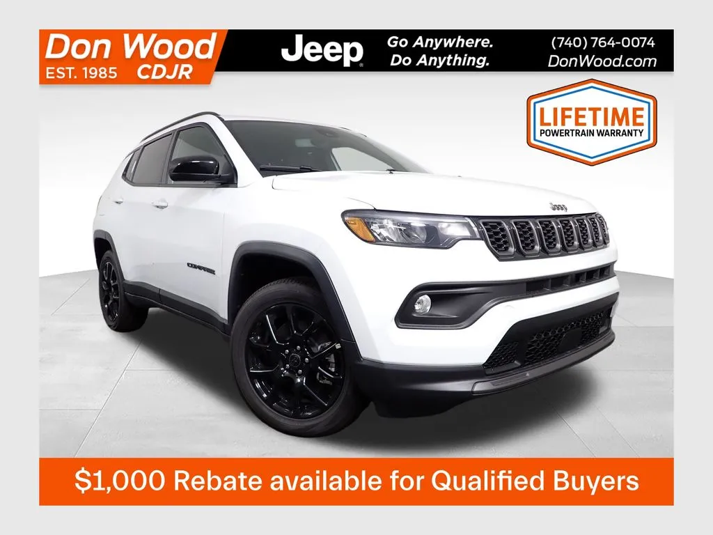 White 2026 Jeep Compass Latitude for sale in Rockbridge, OH