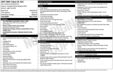 More photos of 2007 GMC Yukon XL SLE 1500 at Don Wood Chrysler Dodge Jeep Ram, OH