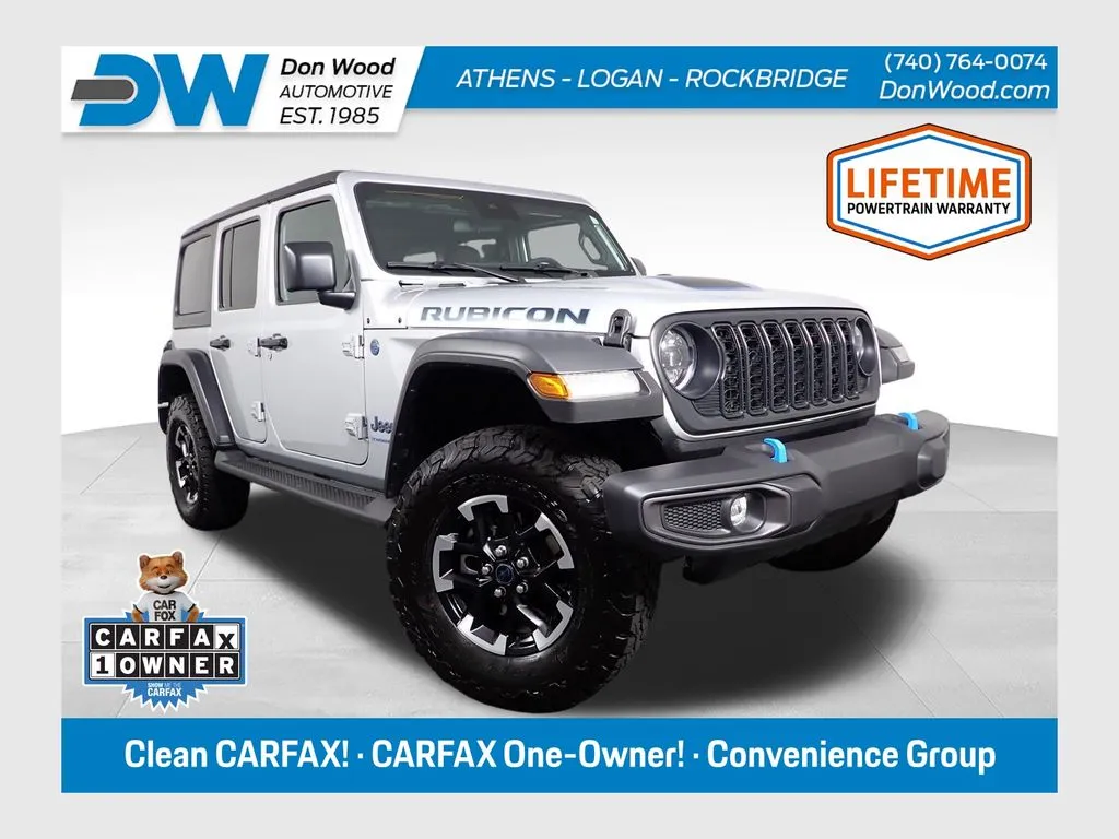 Silver 2024 Jeep Wrangler Rubicon 4xe for sale in Rockbridge, OH