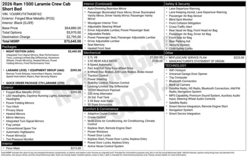 Photos of 2026 Ram 1500 Laramie for sale in Rockbridge, OH at Don Wood Chrysler Dodge Jeep Ram