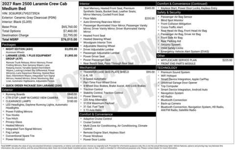 Photos of 2027 Ram 2500 Laramie for sale in Rockbridge, OH at Don Wood Chrysler Dodge Jeep Ram