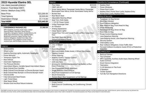 Another view of 2023 Hyundai Elantra SEL for sale in Rockbridge, OH at Don Wood Chrysler Dodge Jeep Ram