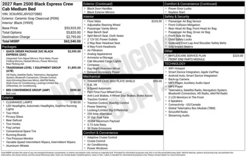 Photos of 2027 Ram 2500 for sale in Rockbridge, OH at Don Wood Chrysler Dodge Jeep Ram