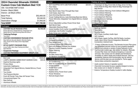 Photos of 2024 Chevrolet Silverado 2500 HD Custom for sale in Rockbridge, OH at Don Wood Chrysler Dodge Jeep Ram