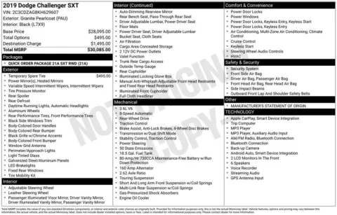 Photos of 2019 Dodge Challenger SXT for sale in Rockbridge, OH at Don Wood Chrysler Dodge Jeep Ram