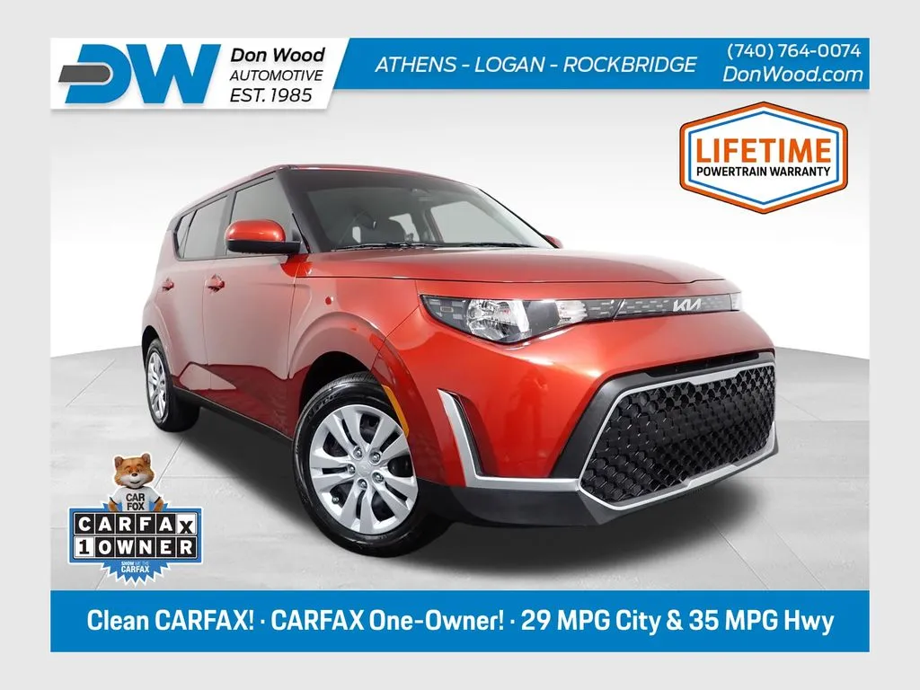 Orange 2025 Kia Soul LX for sale in Rockbridge, OH