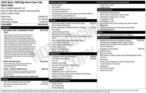 Photos of 2022 Ram 1500 Big Horn/Lone Star for sale in Rockbridge, OH at Don Wood Chrysler Dodge Jeep Ram