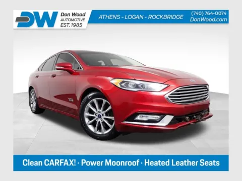 Red 2017 Ford Fusion Energi Titanium for sale in Rockbridge, OH
