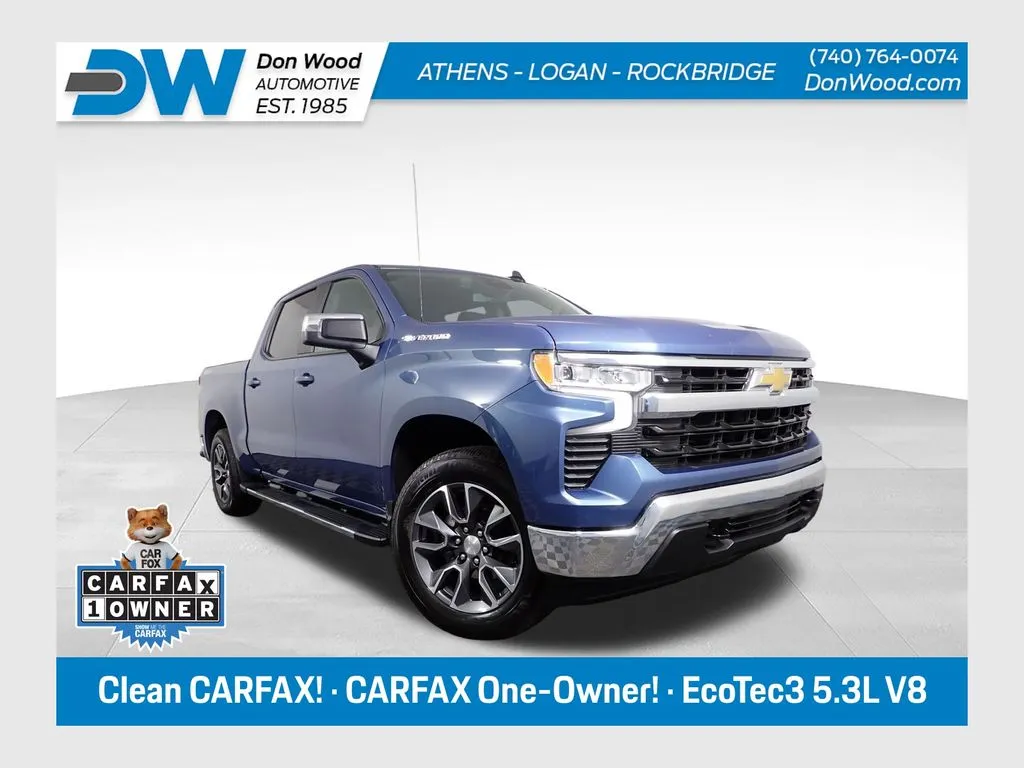 Blue 2024 Chevrolet Silverado 1500 LT for sale in Rockbridge, OH