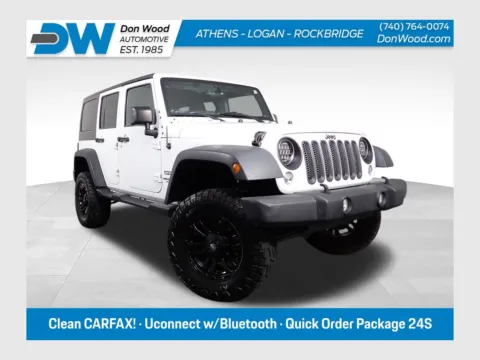 White 2015 Jeep Wrangler Unlimited Sport for sale in Rockbridge, OH