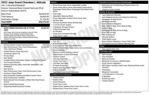 Photos of 2023 Jeep Grand Cherokee L Altitude for sale in Rockbridge, OH at Don Wood Chrysler Dodge Jeep Ram