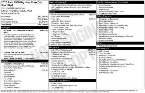 Photos of 2025 Ram 1500 Big Horn/Lone Star for sale in Rockbridge, OH at Don Wood Chrysler Dodge Jeep Ram