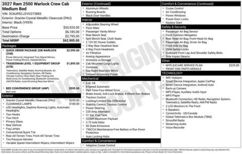 Photos of 2027 Ram 2500 Warlock for sale in Rockbridge, OH at Don Wood Chrysler Dodge Jeep Ram
