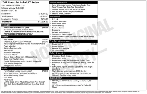 Photos of 2007 Chevrolet Cobalt LT for sale in Rockbridge, OH at Don Wood Chrysler Dodge Jeep Ram