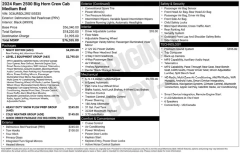 Photos of 2024 Ram 2500 Big Horn for sale in Rockbridge, OH at Don Wood Chrysler Dodge Jeep Ram