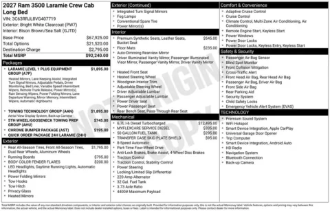 Photos of 2027 Ram 3500 Laramie for sale in Rockbridge, OH at Don Wood Chrysler Dodge Jeep Ram