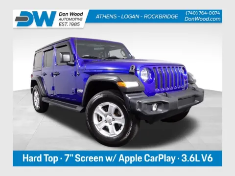 Blue 2020 Jeep Wrangler Unlimited Sport S for sale in Rockbridge, OH