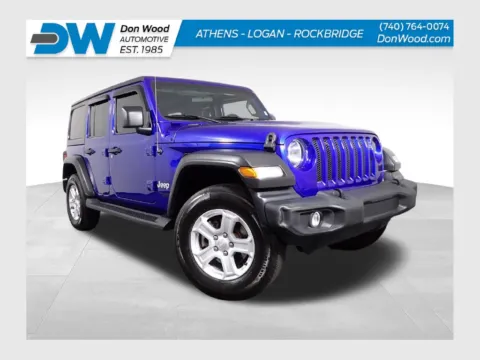 Blue 2020 Jeep Wrangler Unlimited Sport S for sale in Rockbridge, OH