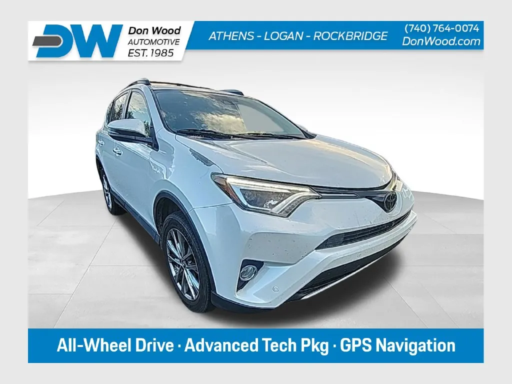 White 2016 Toyota RAV4 Limited for sale in Rockbridge, OH