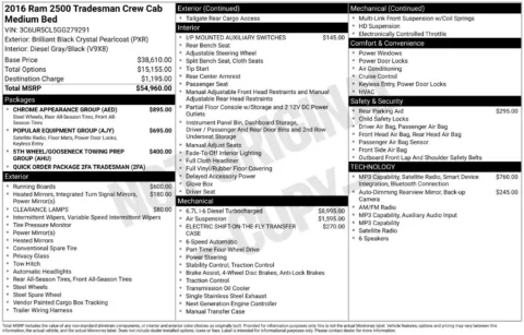 Photos of 2016 Ram 2500 Tradesman for sale in Rockbridge, OH at Don Wood Chrysler Dodge Jeep Ram