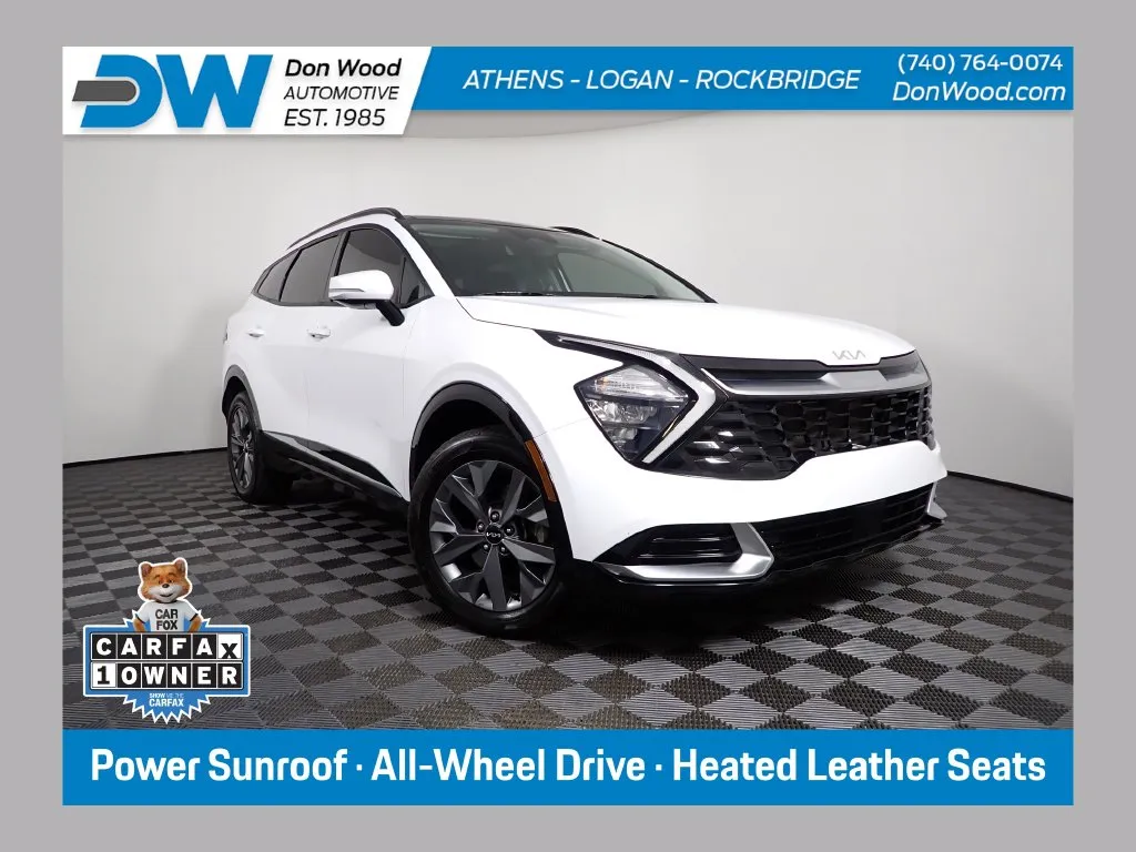 White 2023 Kia Sportage SX for sale in Rockbridge, OH