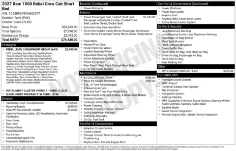 Photos of 2027 Ram 1500 Rebel for sale in Rockbridge, OH at Don Wood Chrysler Dodge Jeep Ram