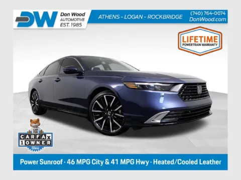 Blue 2024 Honda Accord Hybrid Touring for sale in Rockbridge, OH