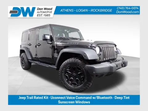 Black 2018 Jeep Wrangler JK Unlimited Willys Wheeler for sale in Rockbridge, OH
