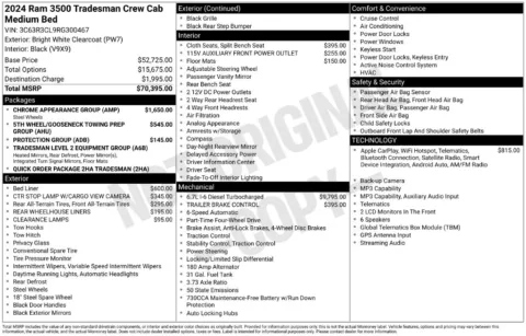Photos of 2024 Ram 3500 Tradesman for sale in Rockbridge, OH at Don Wood Chrysler Dodge Jeep Ram