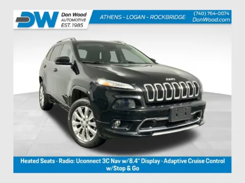 Black 2018 Jeep Cherokee Overland for sale in Rockbridge, OH