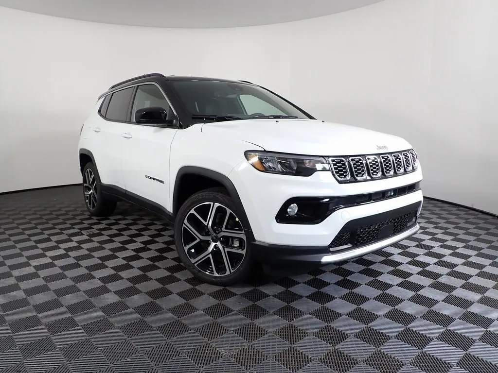 White 2025 Jeep Compass Limited for sale in Rockbridge, OH