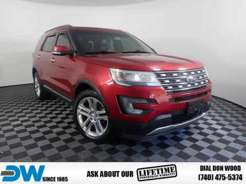Red 2016 Ford Explorer Limited for sale in Rockbridge, OH