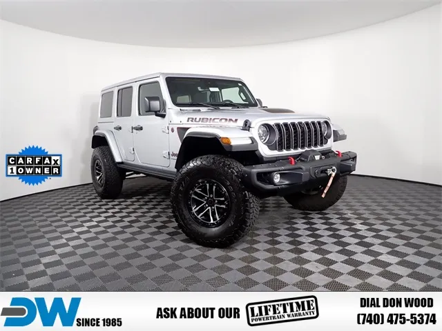 Silver 2024 Jeep Wrangler Rubicon X for sale in Rockbridge, OH