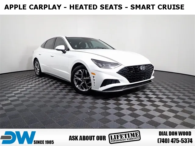 White 2021 Hyundai Sonata SEL for sale in Rockbridge, OH