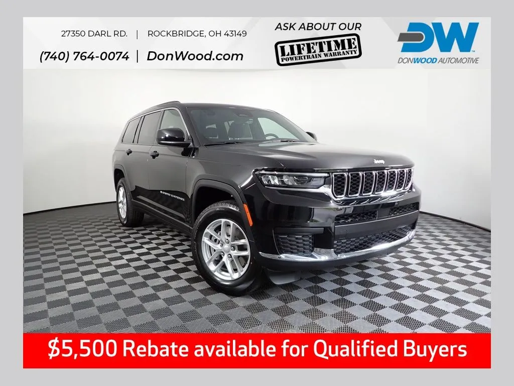 Black 2025 Jeep Grand Cherokee L Laredo for sale in Rockbridge, OH