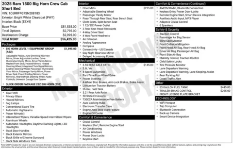 Another view of 2025 Ram 1500 Big Horn/Lone Star for sale in Rockbridge, OH at Don Wood Chrysler Dodge Jeep Ram