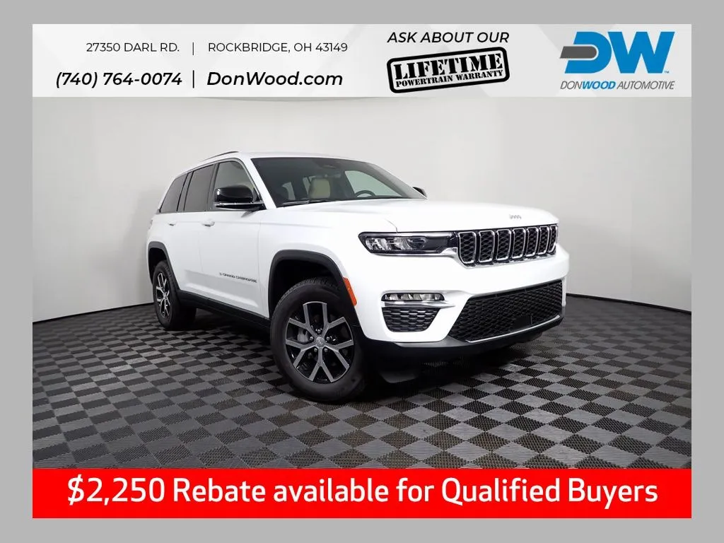 White 2025 Jeep Grand Cherokee Limited for sale in Rockbridge, OH