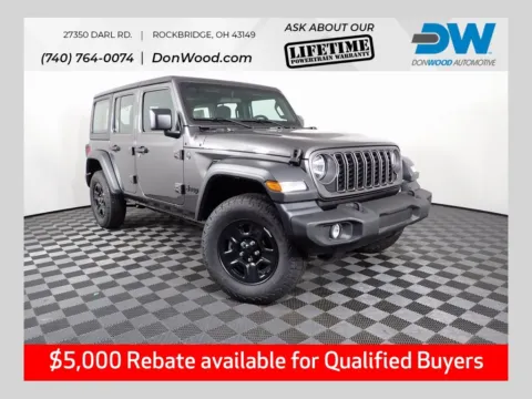 Gray 2025 Jeep Wrangler Sport for sale in Rockbridge, OH