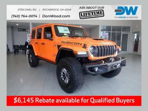 Orange 2025 Jeep Wrangler Rubicon 392 for sale in Rockbridge, OH