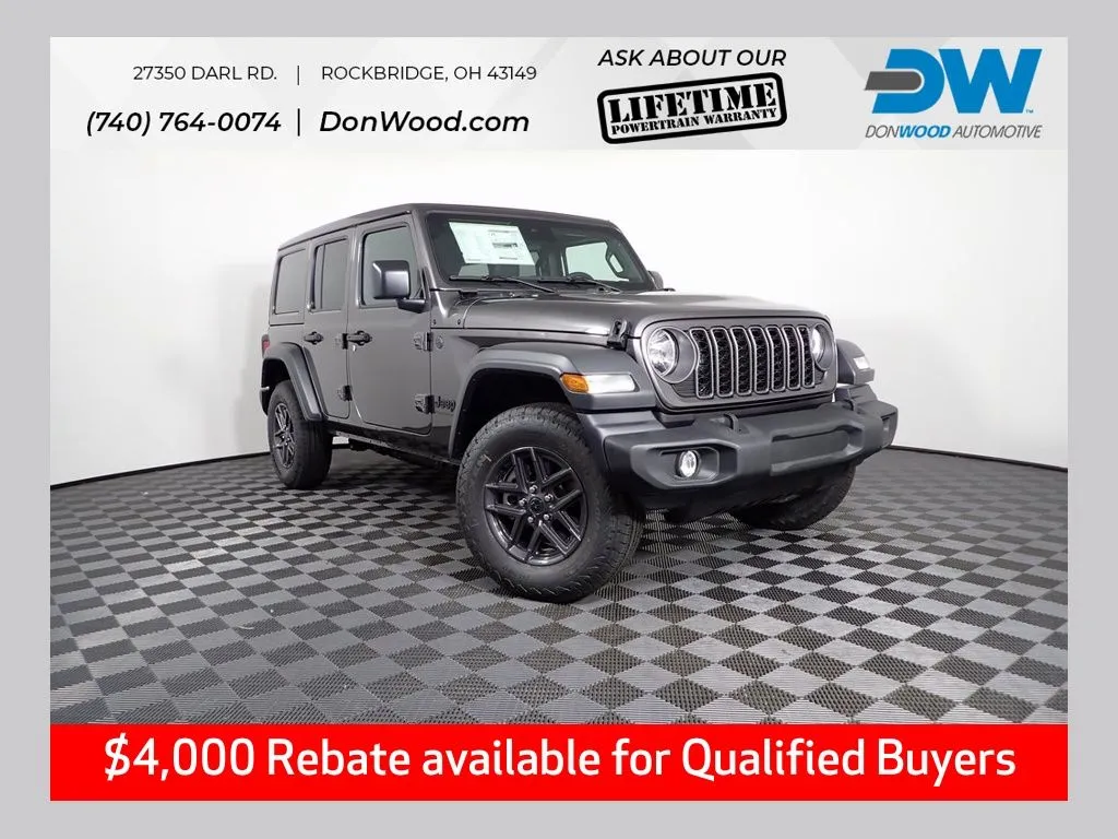 Gray 2025 Jeep Wrangler Sport S for sale in Rockbridge, OH