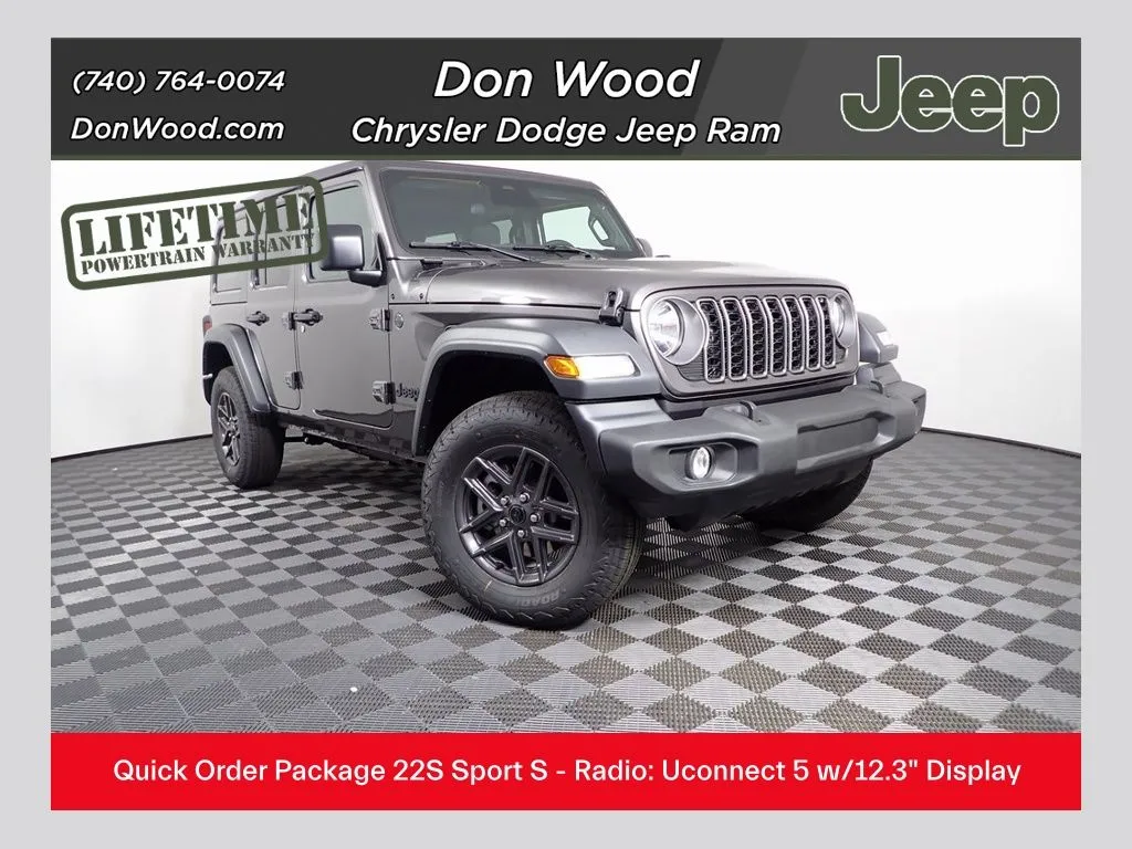 Gray 2025 Jeep Wrangler Sport S for sale in Rockbridge, OH