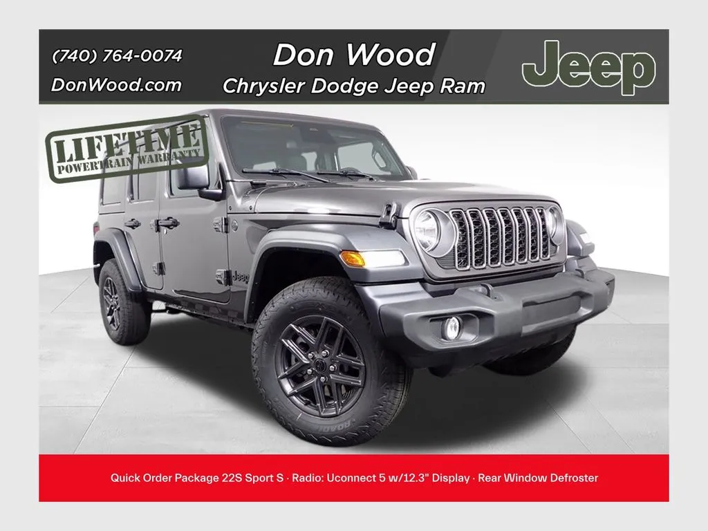 Gray 2025 Jeep Wrangler Sport S for sale in Rockbridge, OH