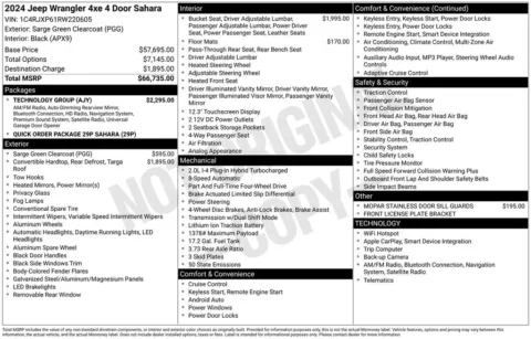 Another view of 2024 Jeep Wrangler Sahara 4xe for sale in Rockbridge, OH at Don Wood Chrysler Dodge Jeep Ram