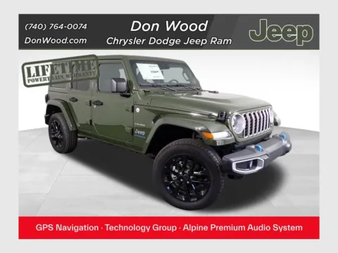 Green 2024 Jeep Wrangler Sahara 4xe for sale in Rockbridge, OH