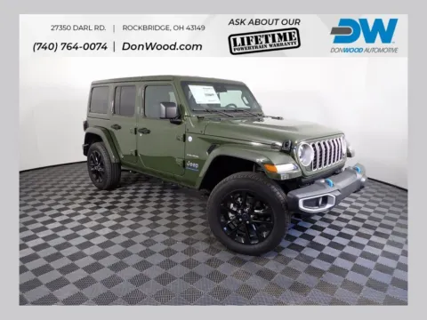 Green 2024 Jeep Wrangler Sahara 4xe for sale in Rockbridge, OH