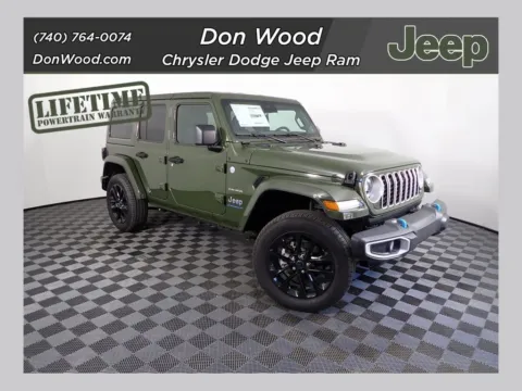 Green 2024 Jeep Wrangler Sahara 4xe for sale in Rockbridge, OH