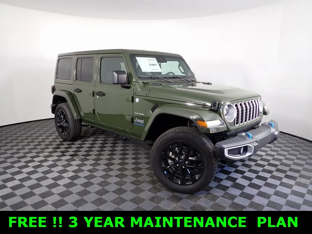Green 2024 Jeep Wrangler Sahara 4xe for sale in Rockbridge, OH