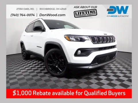 White 2026 Jeep Compass Latitude for sale in Rockbridge, OH