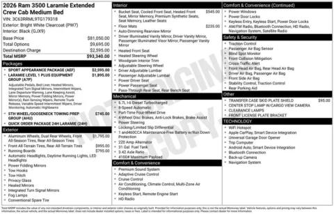 Another view of 2026 Ram 3500 Laramie for sale in Rockbridge, OH at Don Wood Chrysler Dodge Jeep Ram